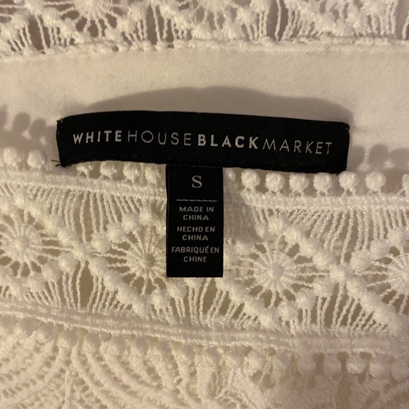 Ecru lace flutter sleeve blouse - Picture 3 of 7